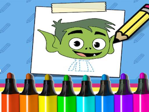 Beast Boy Sketch Guide