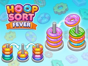 Hoop Sort Fever - Color Sorting Puzzle Game