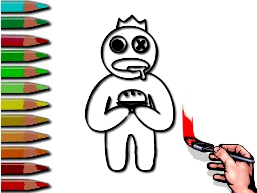 Rainbow Friends Coloring Fun