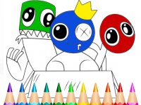 Rainbow Friends Coloring Book Online Game