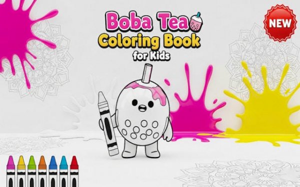Boba Tea Coloring Book Online Game