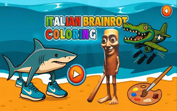 Italian Brainrot Coloring Online Game