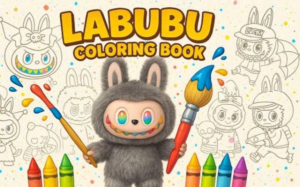 Labubu Coloring Book Online Game