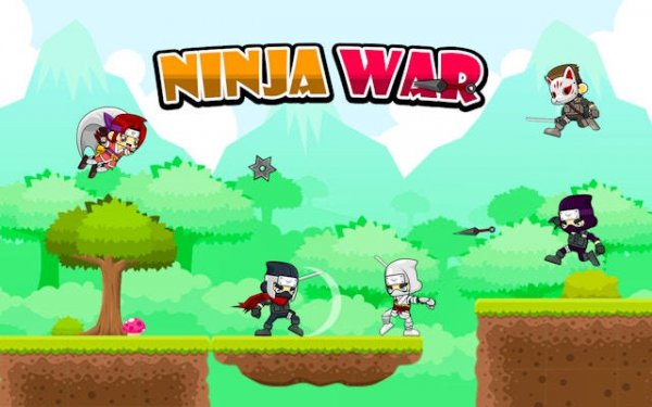 Ninja War: Platformer Battle Online Game