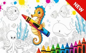 Sea Animal Coloring Book Online Game
