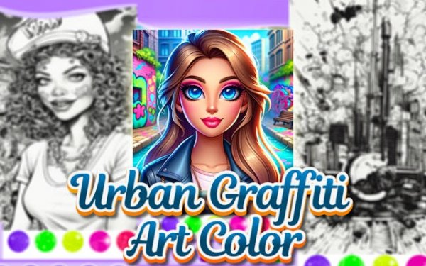Urban Graffiti Art Color - Digital Coloring Book Online Game